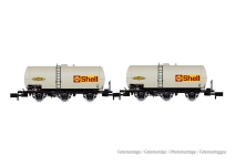 Arnold HN6609 - N - 2-tlg. Set Kesselwagen Uh Shell, SNCF, Ep. IV